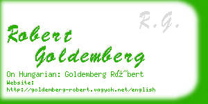 robert goldemberg business card
